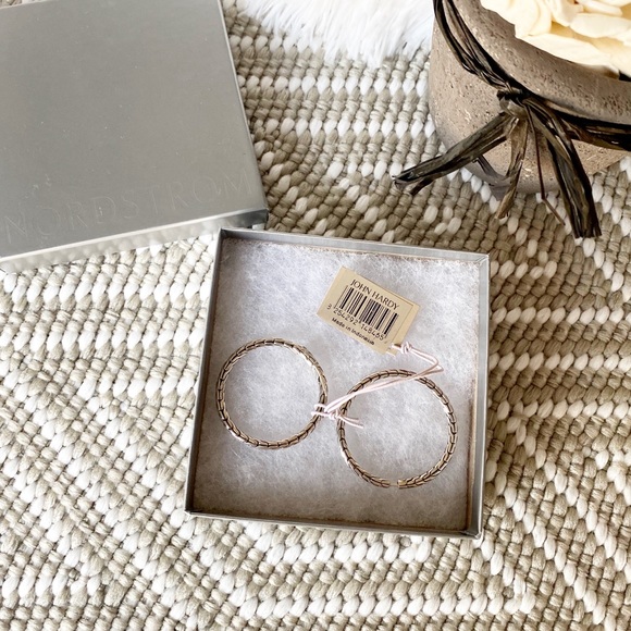 🆕 John Hardy Silver Classic Hoop Earrings - Picture 6 of 11